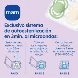 MAM Chupete Perfect Start Neutro Mate 0-2m 2 uds