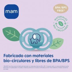 MAM Chupete Perfect Start Neutro Mate 0-2m 2 uds