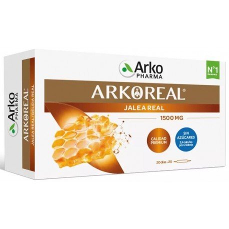 Arkopharma Arkoreal Jalea Real Forte Sin Azúcar 20 Ampollas 1500 mg