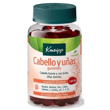 Kneipp Gummies Cabello y Uñas con Biotina y L-Cisteína 60 Gominolas