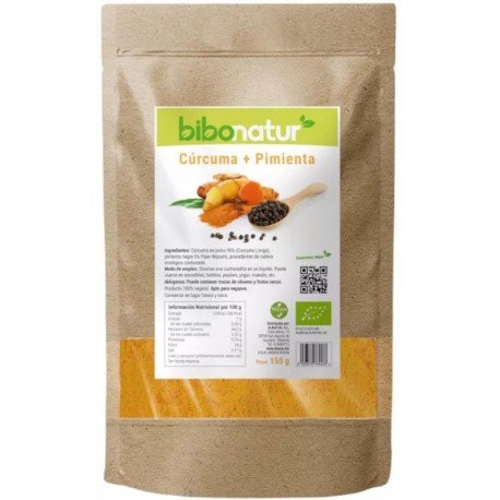 Bibonatur Cúrcuma + Pimienta Negra 150 gr
