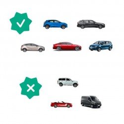 Badabulle Fundas Parasol para el Coche 2 uds