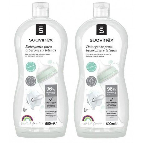 Suavinex Detergente Para Biberones y Tetinas 2x500 ml