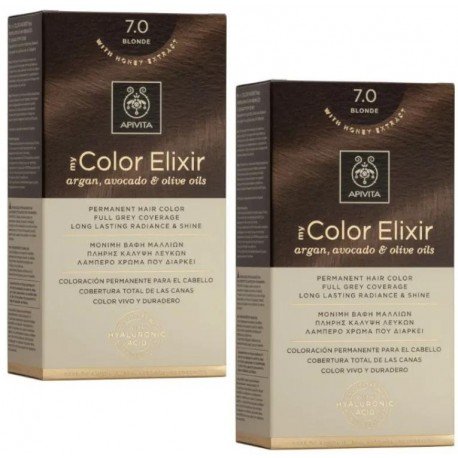 Apivita Tinte My Color Elixir N70 Rubio 2 uds