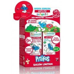 Comprar Puressentiel Pack Pitufos Spray Anti-Pic 75 ml + Roll on Anti-Pic 5 ml + Frisbee