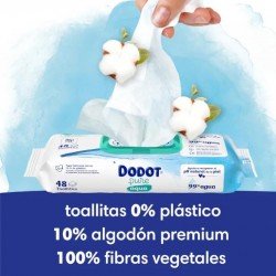 Dodot Toallitas Pure Aqua Plastic Free 18x48 uds