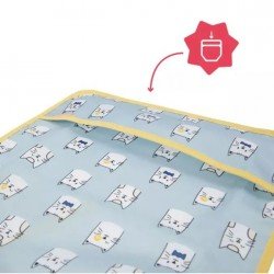 Badabulle Babero Manga Larga Azul