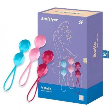 Satisfyer Ejercitador Suelo Pélvico V Balls 3 uds