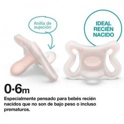 Suavinex Zero Zero Chupete Tetina Silicona Fisiológica SX Pro Fair 0-6m