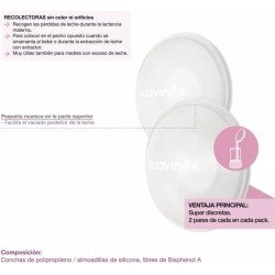 Suavinex Set 2 Conchas Protectoras y 2 Conchas Recolectoras