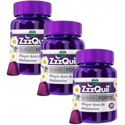 Comprar ZzzQuil Sueño Forte Mayor Dosis de Melatonina para Dormir 3x30 Gummies