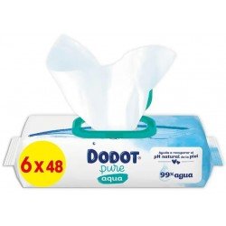 Dodot Toallitas Pure Aqua 0% Plástico 6x48 uds