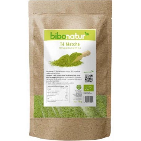 Bibonatur Té Matcha Premium en Polvo Bio 70 gr