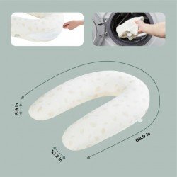 Babymoov B Love Cojín de Lactancia y Maternidad 2 en 1 Petals Blanco