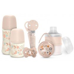 Comprar Suavinex Wonderland Set Biberones + Chupete + Dosificador + Portachupetes + Chupetero Rosa