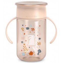 Comprar Suavinex Wonderland Vaso 360 Antiderrame y Antigoteo Rosa +12m 340 ml