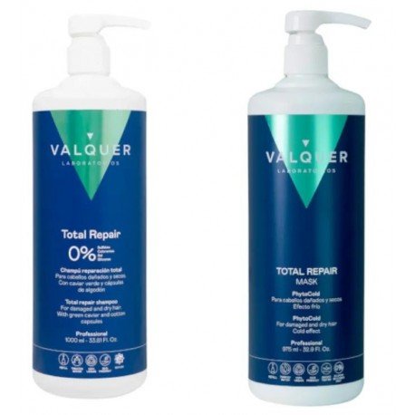 Valquer Pack Reparación Total Champú 1L + Mascarilla 975 ml