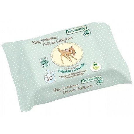 Naturaverde Toallitas Bebé Caléndula Bambi BIO 20 Uds