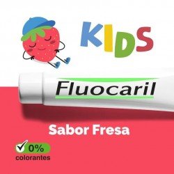 Fluocaril Kids Gel Dentífrico 0-6 Años Fresa 75 ml
