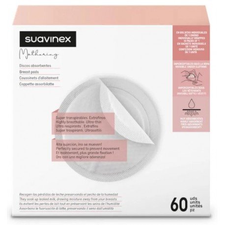 Suavinex Discos Lactancia Nature 60 uds
