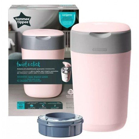 Tommee Tippee Sangenic Twist&Click Contenedor Pañales Rosa