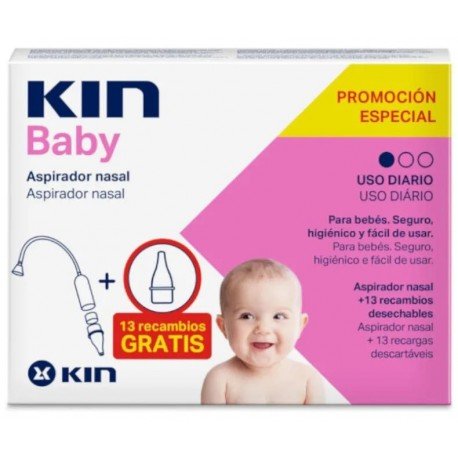Kin Baby Aspirador Nasal + 10 Recambios Gratis