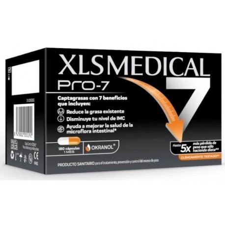 XLS Medical Pro 7 Captagrasas 180 Cápsulas
