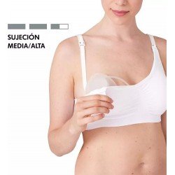 Medela Sujetador de Lactancia y Extracción 3 en 1 Blanco S