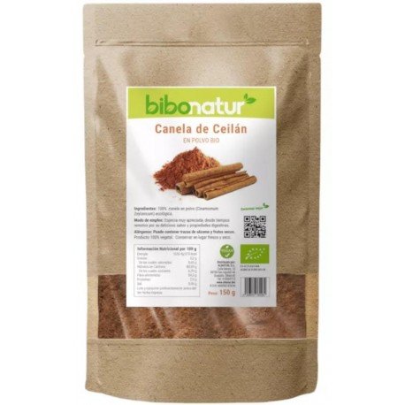 Bibonatur Canela de Ceilán en Polvo Bio 150 gr