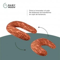 Babymoov B Love Cojín de Lactancia y Maternidad 2 en 1 Vegetal Terracotta