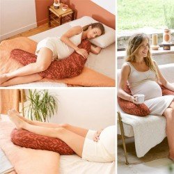 Babymoov B Love Cojín de Lactancia y Maternidad 2 en 1 Vegetal Terracotta