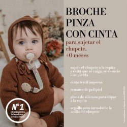 Suavinex Poetry Chupetero de Tela Beige +0m