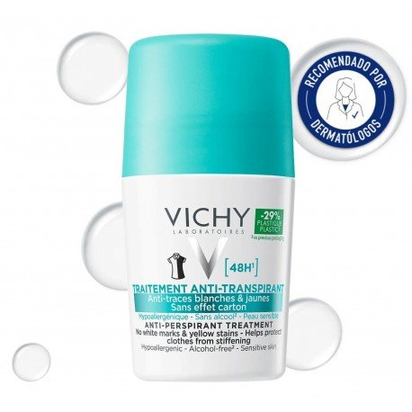 Vichy Desodorante de Bola Antimarcas 48H Protección Eficaz 50 ml
