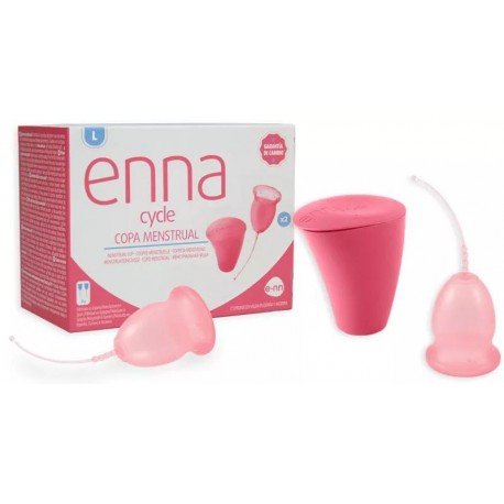 Enna Cycle Copa Menstrual Talla L 2 uds + Esterilizador