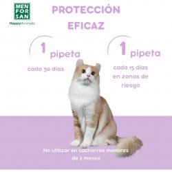 Menforsan Pipeta Anti-Insectos para Gatos 2 uds