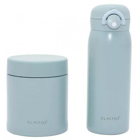 Olmitos Set Termos Líquido + Sólido Azul