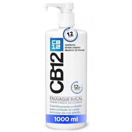 CB12 Colutorio Mal Aliento Sabor Menta 1000 ml