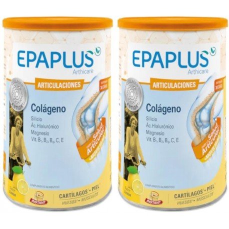 Epaplus Arthicare Colágeno + Silicio + Ác. Hialurónico + Magnesio Sabor Limón 2x30 Días