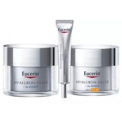 Comprar Eucerin Hyaluron-Filler Crema Día 50 ml + Crema Noche 50 ml + Contorno Ojos 15 ml