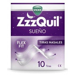 Comprar ZzzQuil Sueño Tiras Nasales Respira y Duerme Mejor 10 uds