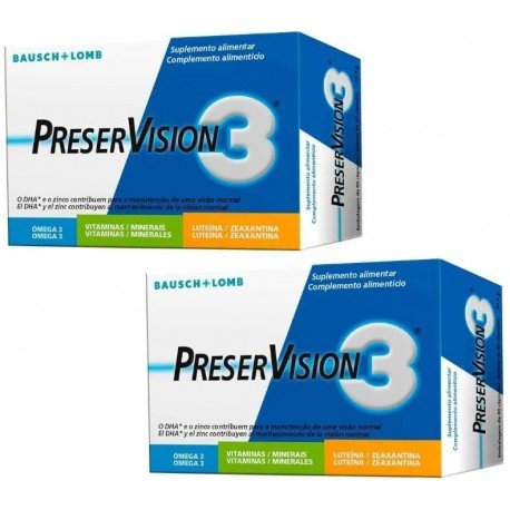 Bausch&Lomb PreserVision 3 2x60 Cápsulas