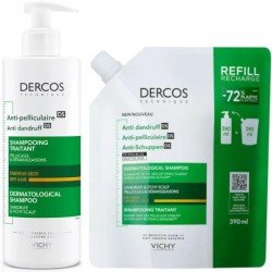 Comprar Vichy Dercos Technique Champú Anticaspa Cabello Seco 390 ml + Recarga