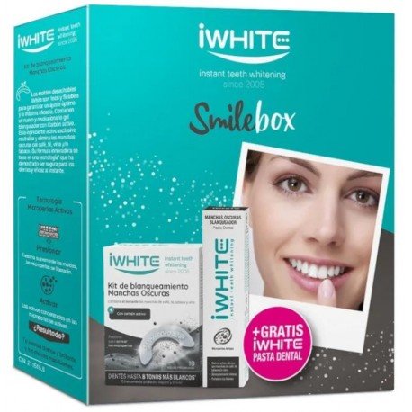 iWhite Blanqueamiento Kit Manchas Oscuras 10 Moldes + Pasta 75 ml de Regalo