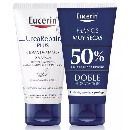 Eucerin UreaRepair Crema de Manos Piel Muy Seca 2x75 ml