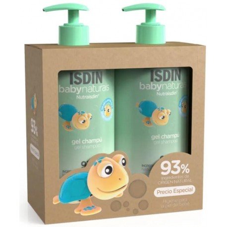Isdin Baby Naturals Gel-Champú 2x750 ml