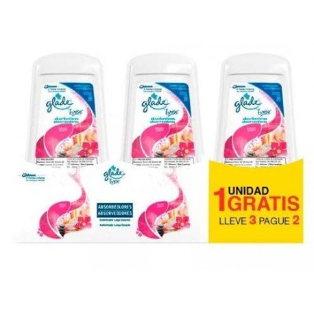Glade Absorbeolores Relax Zen 2 uds + 1 ud GRATIS