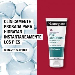 Neutrogena Crema Pies Hidratante Absorción Inmediata 2x100 ml