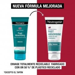 Neutrogena Crema Pies Hidratante Absorción Inmediata 2x100 ml