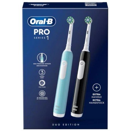 Oral-B Cepillo Eléctrico PRO 1 Duplo Negro + Azul