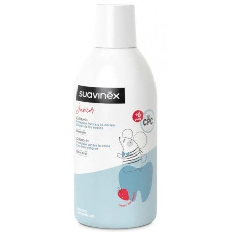 Suavinex Enjuague Bucal Junior Fresa +6 Años 500 ml